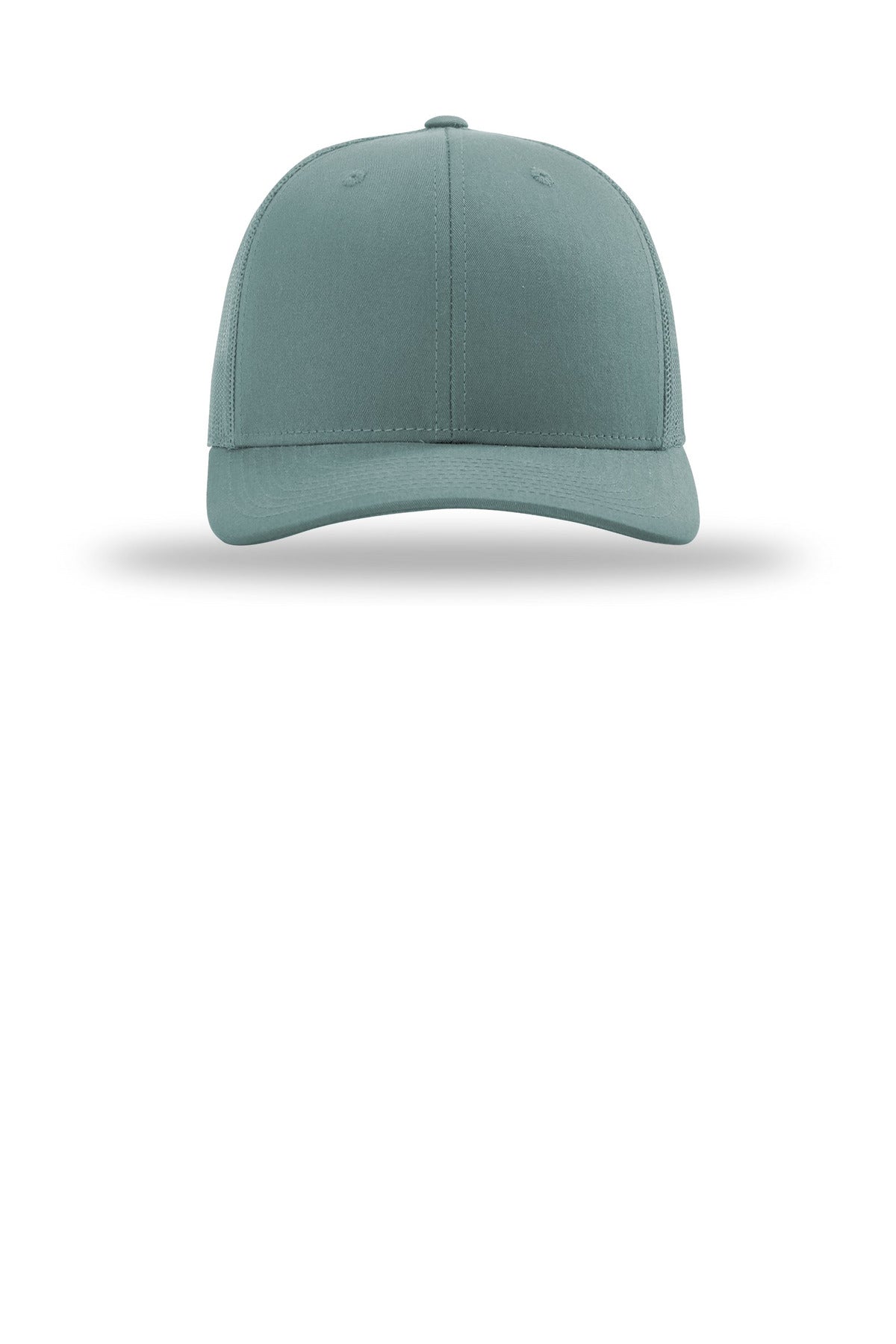Front View of SmokeBlue Richardson Trucker Cap 112
