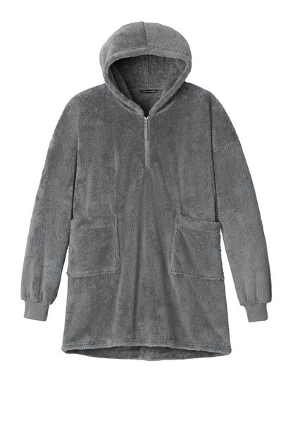 Front View of SmokeGrey Port Authority Plush Poncho BP42