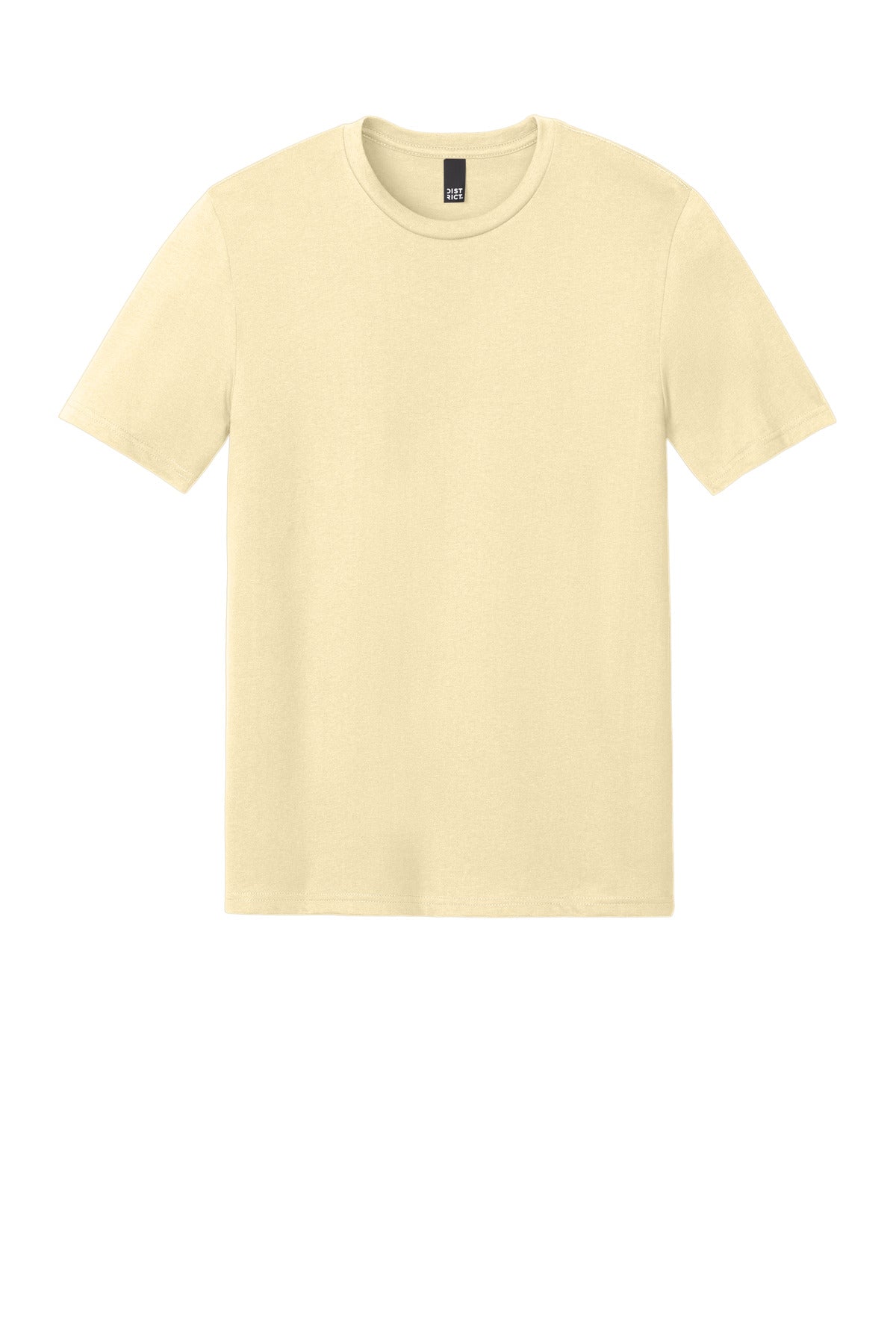 Front View of SoftYellow District Perfect Weight CVC Tee DT184