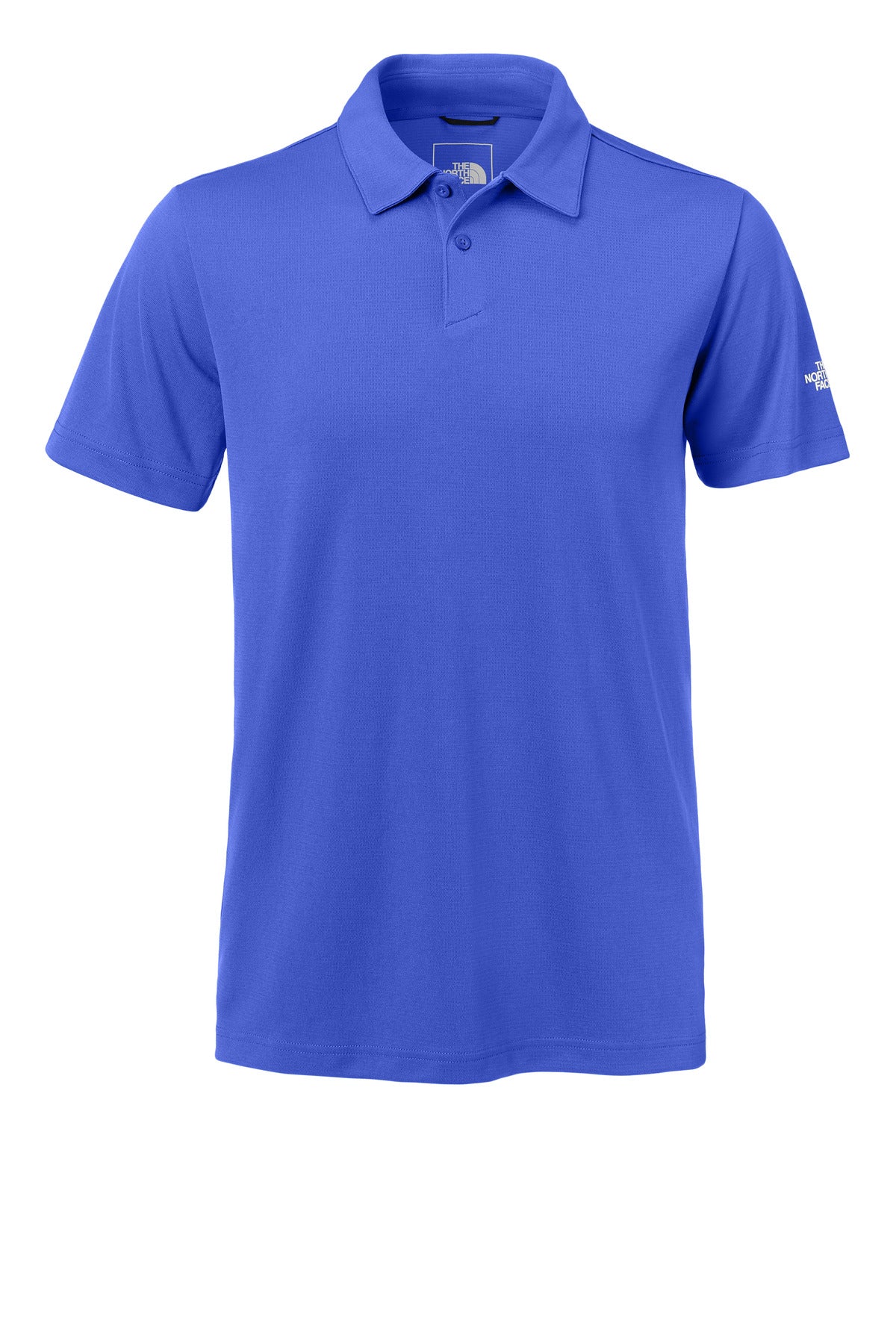 Front View of SolarBlue The North Face Ambition Polo NF0A8ENM