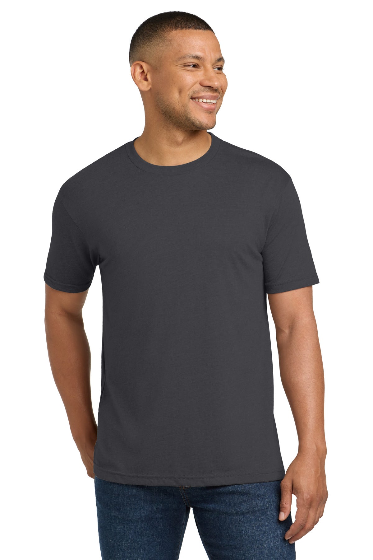 Front View of SolidGrph Next Level Apparel Adult Tri-Blend Tee. NL6010
