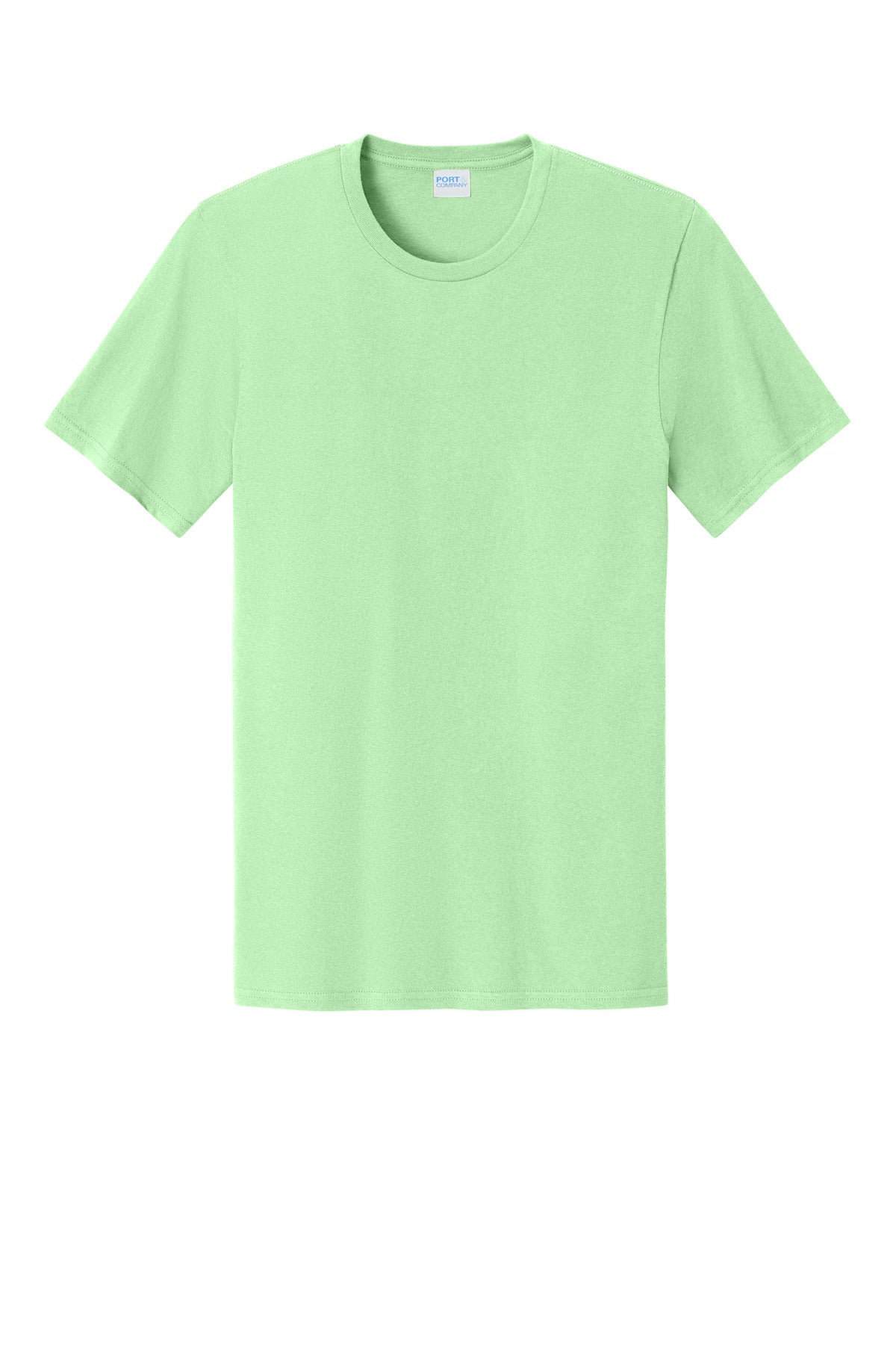 Front View of Spearmint Port & Co Easy Cotton Tee PC43