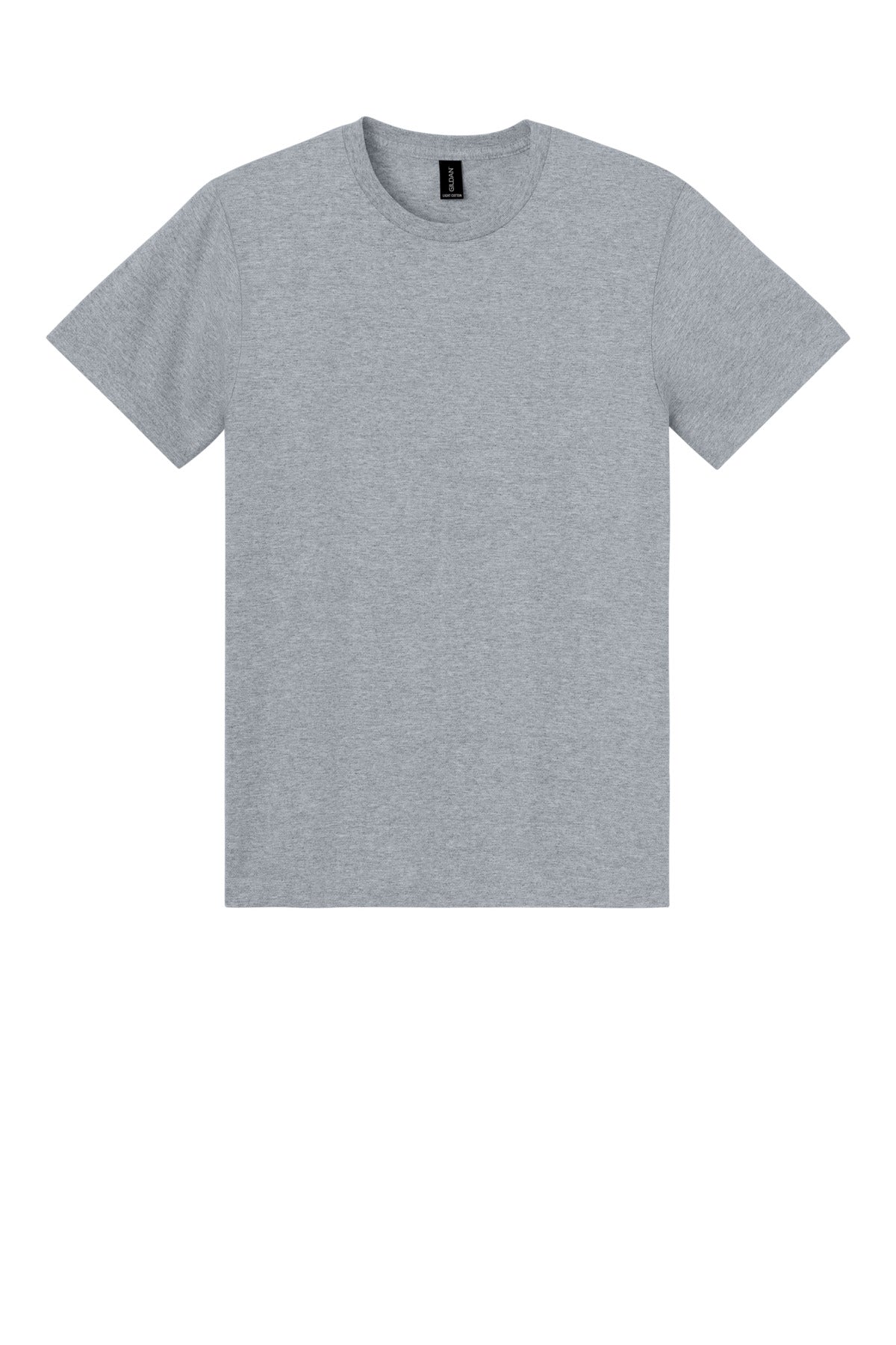 Front View of SportGrey Gildan Light Cotton Tee 3000