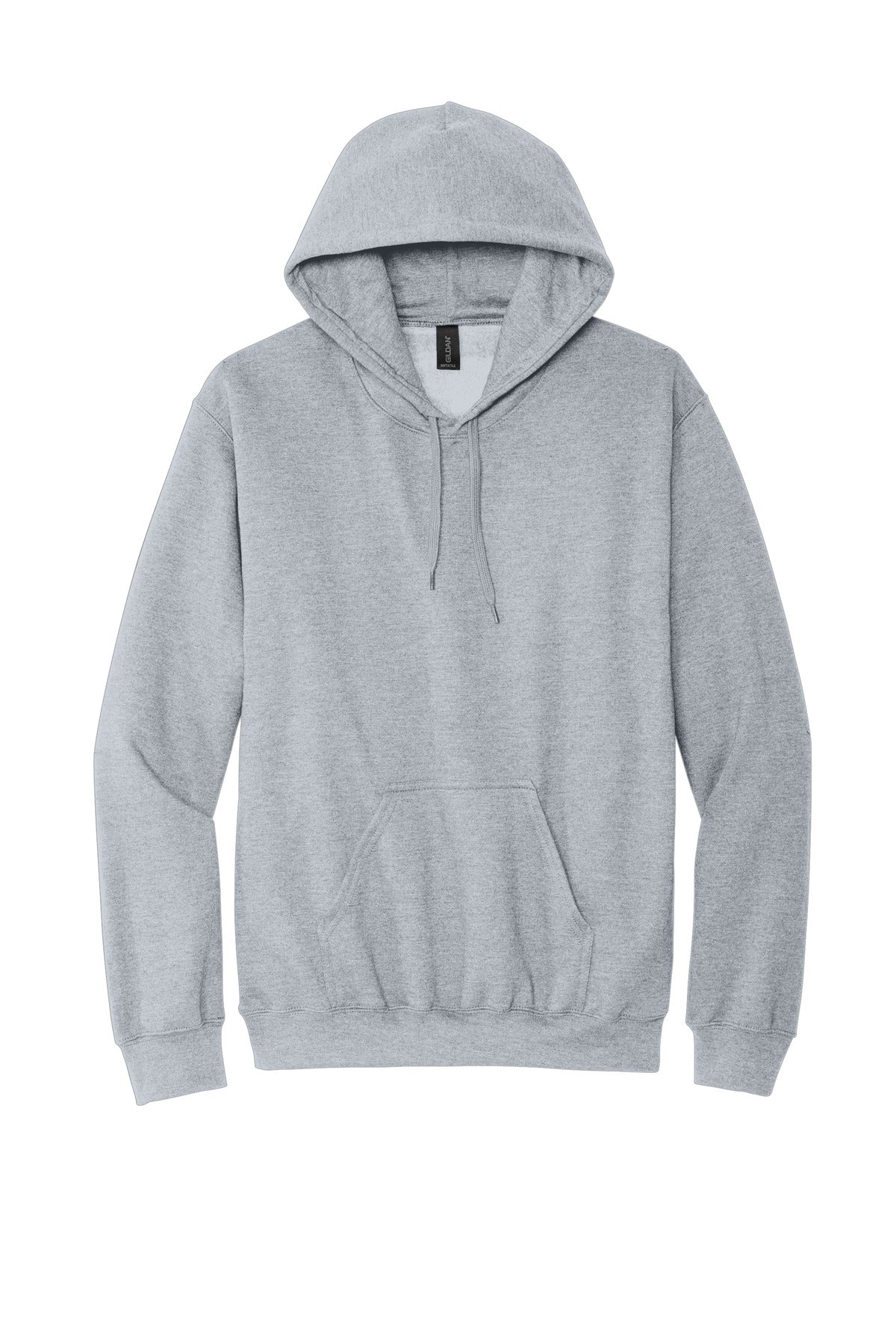Front View of SportGrey Gildan Softstyle Midweight Pullover Hooded Sweatshirt SF500