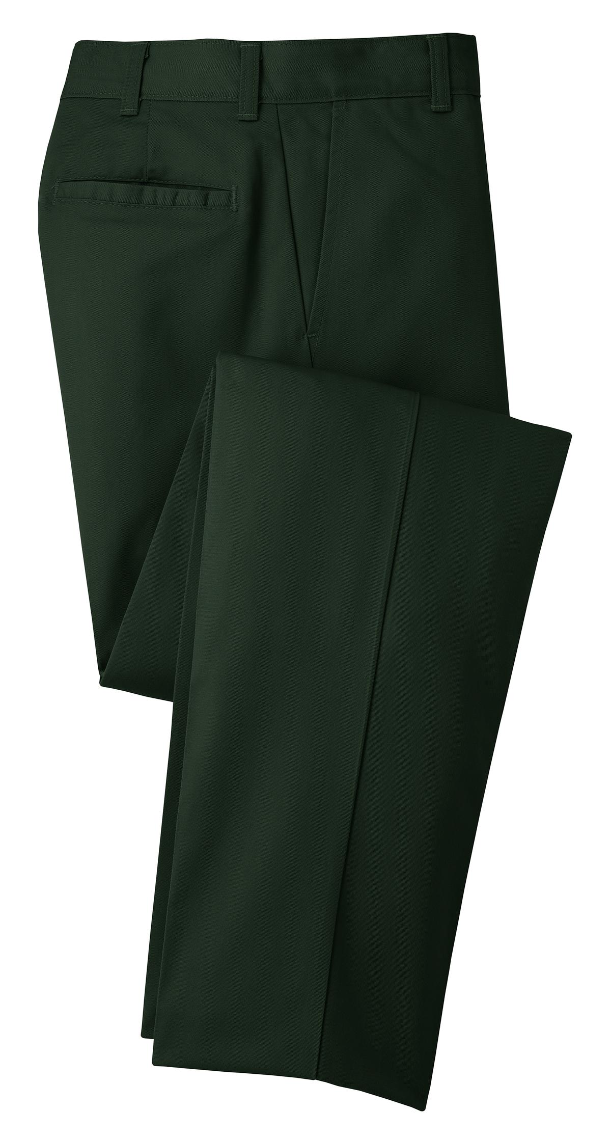 Front View of Spruce Green Red Kap Industrial Work Pant. PT20