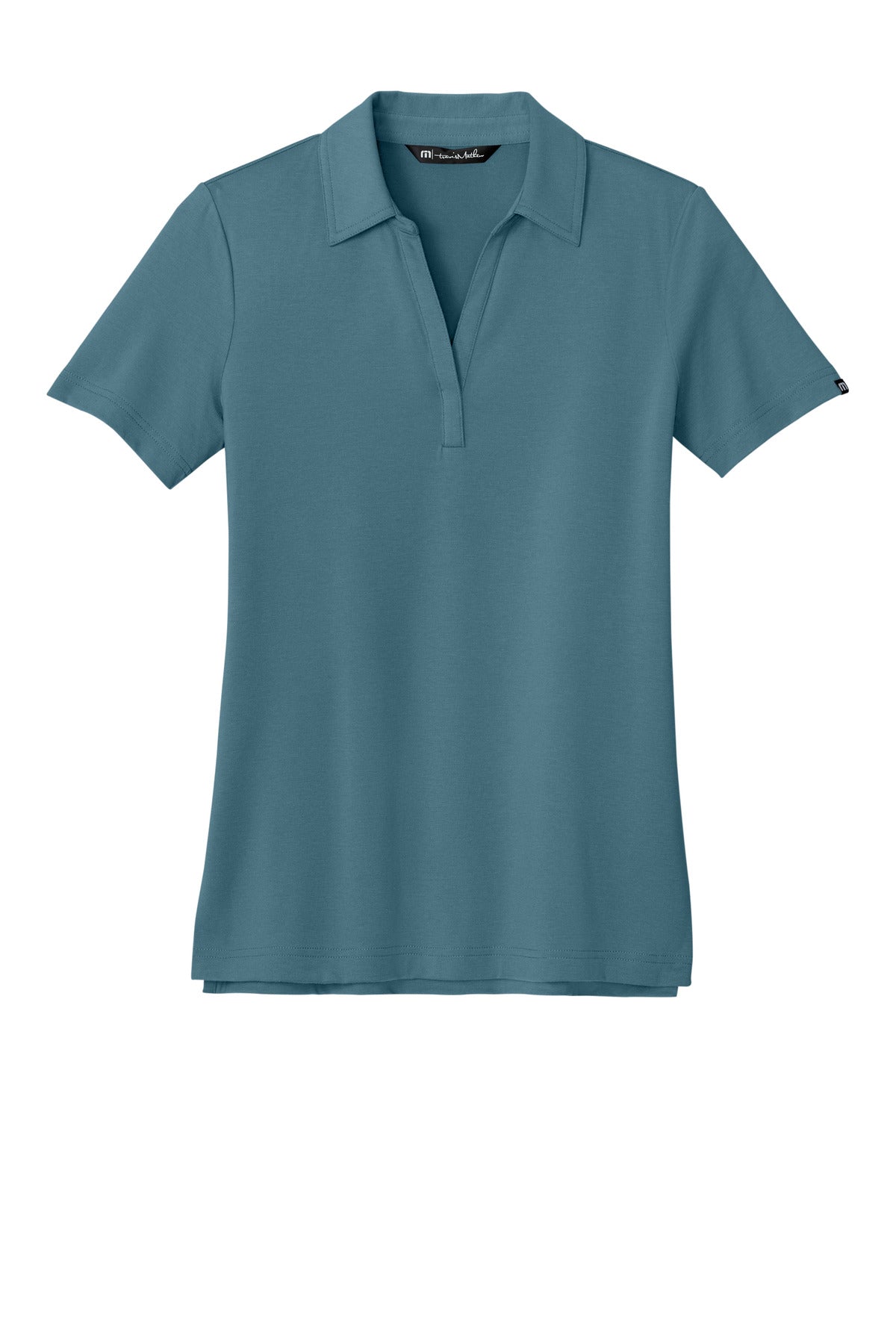 Front View of StellarBlu TravisMathew Women's Glenview Solid Polo TM1LF071
