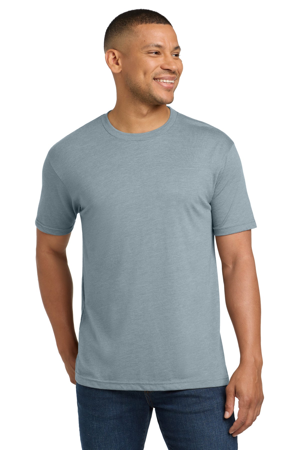 Front View of StnwshDnm Next Level Apparel Adult Tri-Blend Tee. NL6010