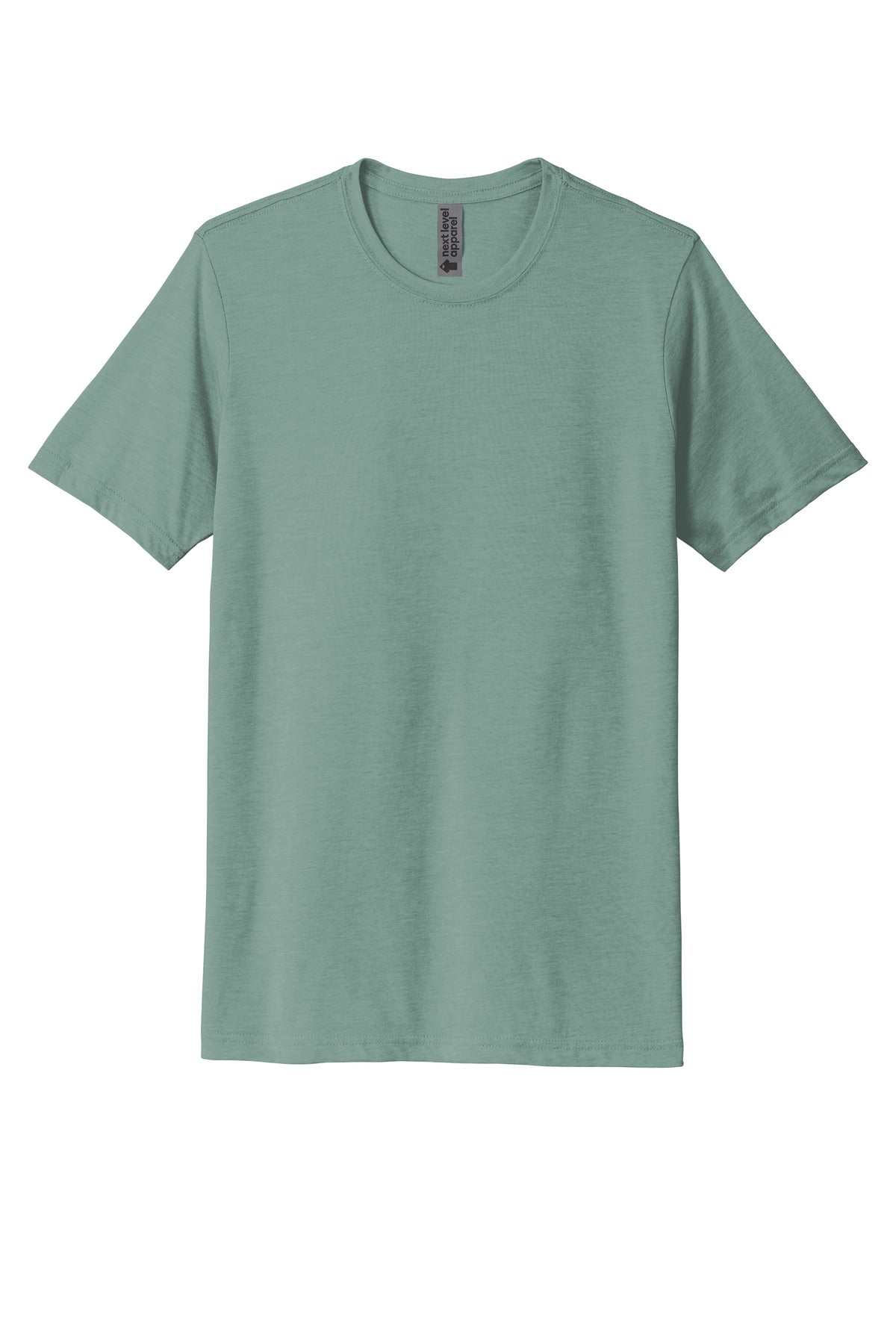 Front View of StnwshGrn Next Level Apparel Adult Poly/Cotton Tee. NL6200