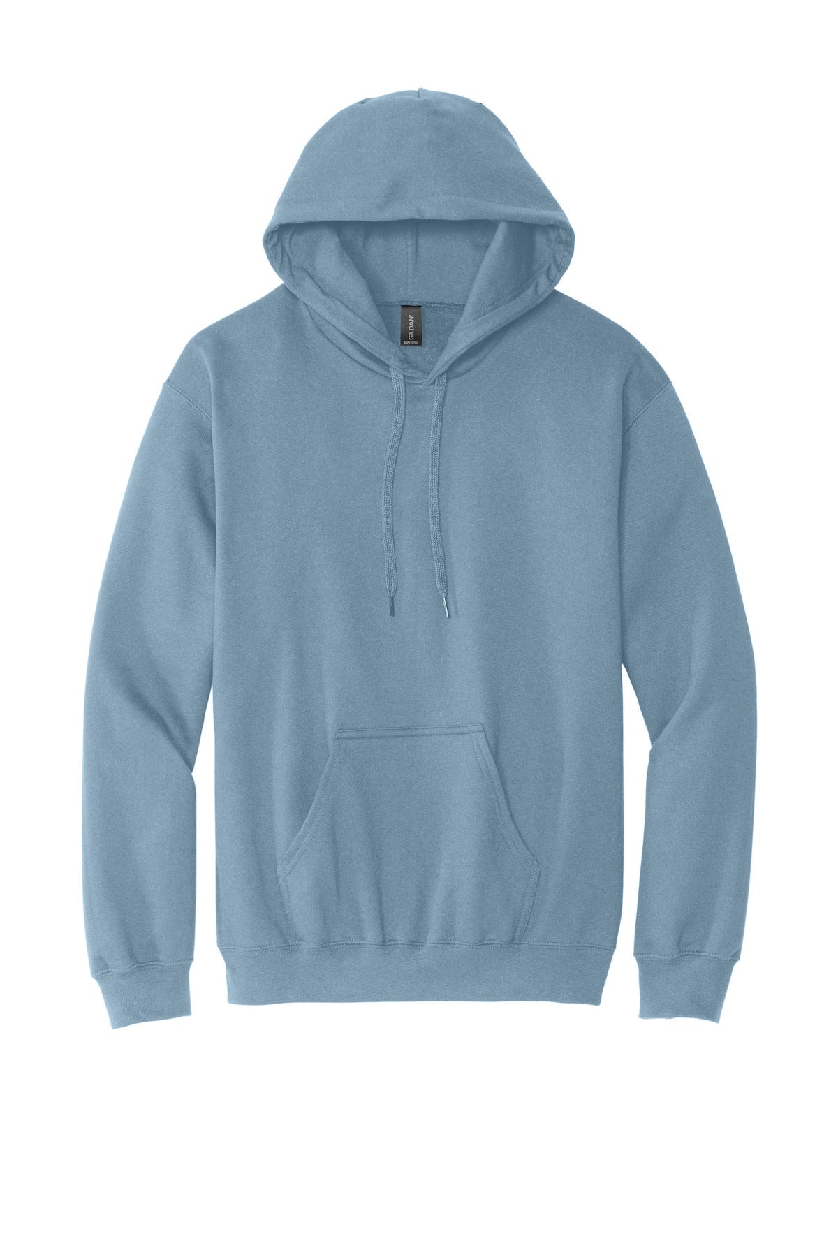 Front View of StoneBlue Gildan Softstyle Midweight Pullover Hooded Sweatshirt SF500