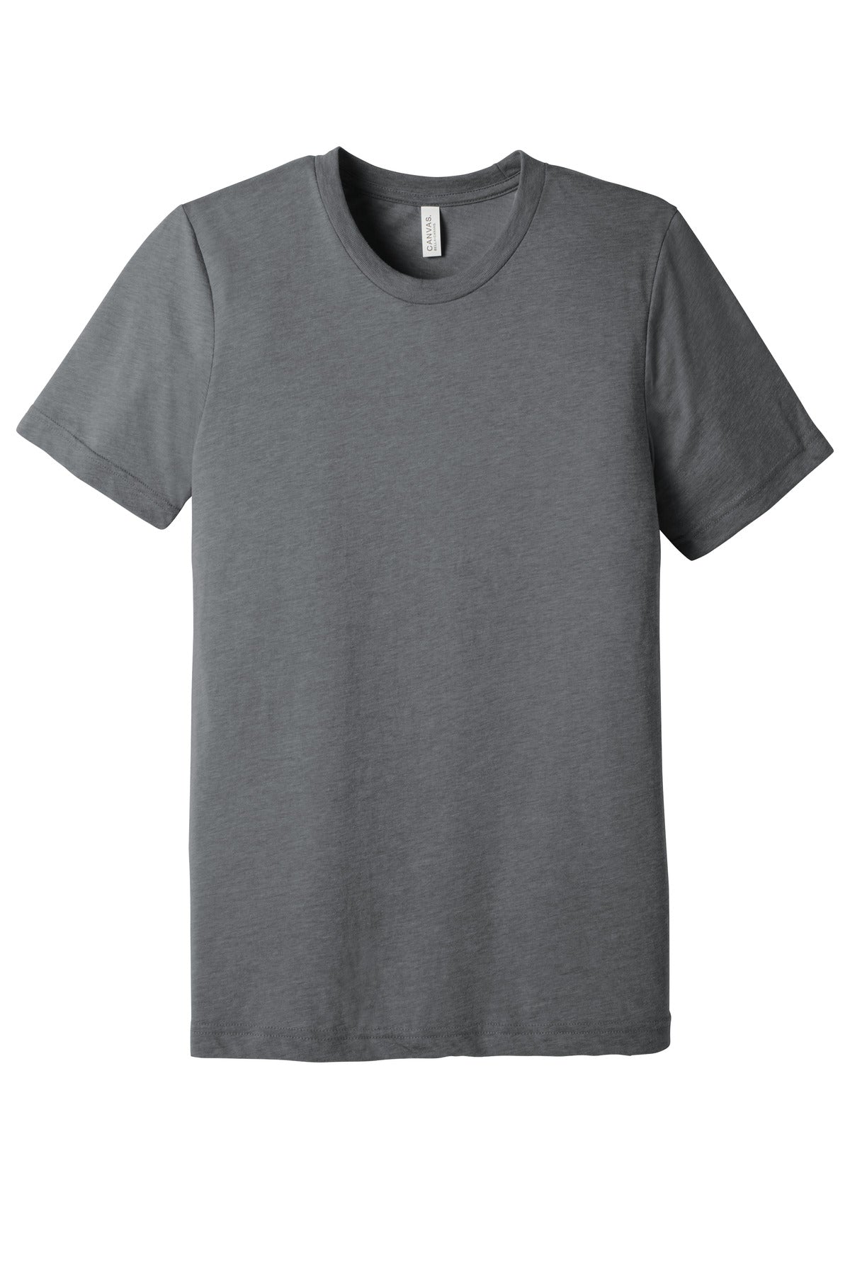 Front View of Storm TB BELLA+CANVAS Unisex Triblend Short Sleeve Tee. BC3413