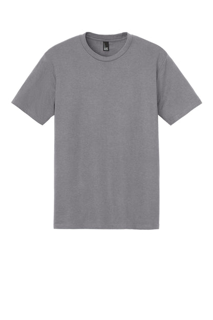 Front View of StormCloud District Perfect Tri Tee. DM130