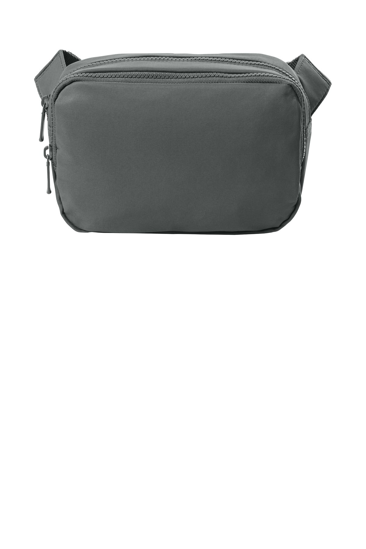 Front View of StormGrey Port Authority Matte Dual-Compartment Crossbody BG938