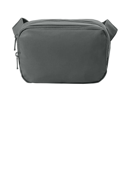Front View of StormGrey Port Authority Matte Dual-Compartment Crossbody BG938