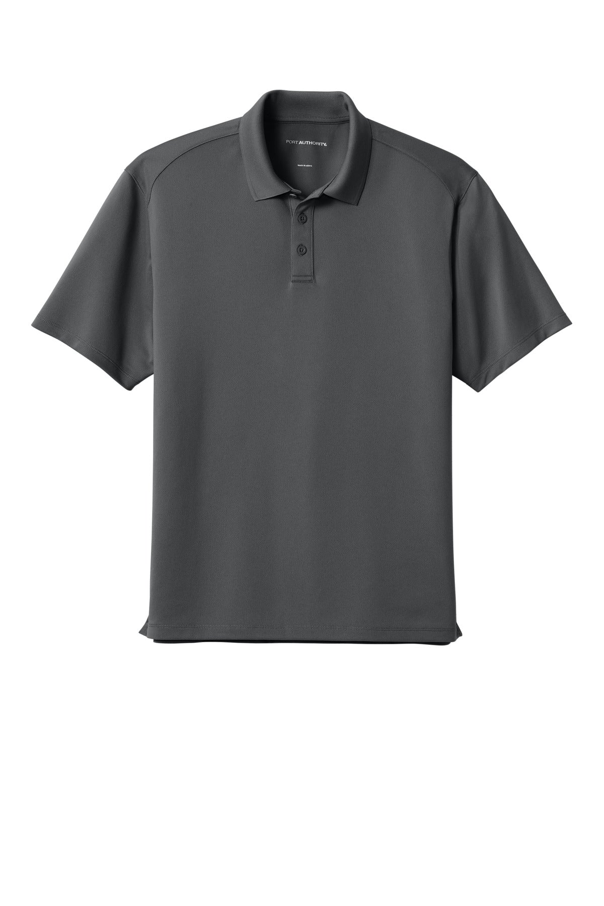 Front View of StormGrey Port Authority Tall Wearever Performance Pique Polo TLK240