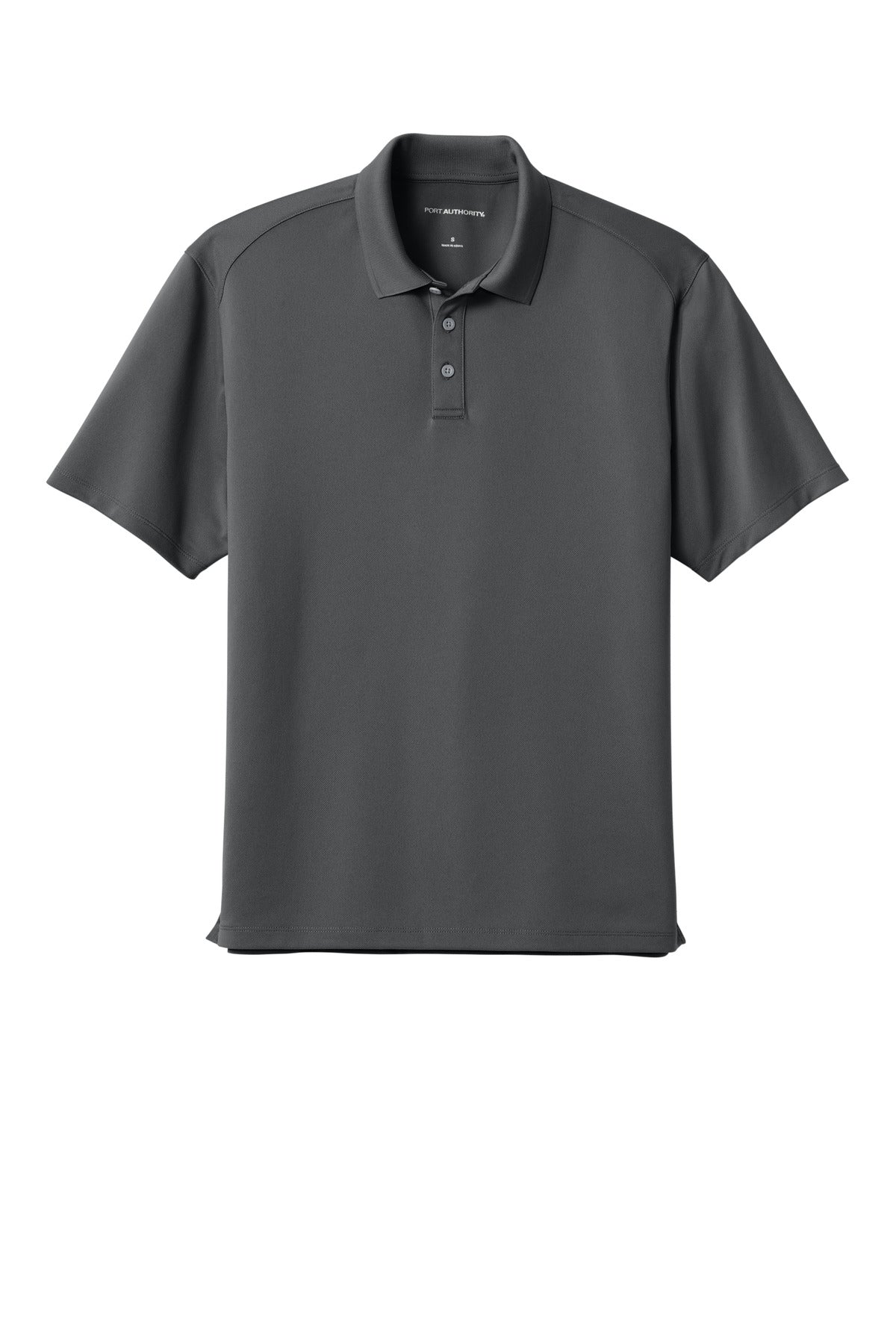 Front View of StormGrey Port Authority Wearever Performance Pique Polo K240