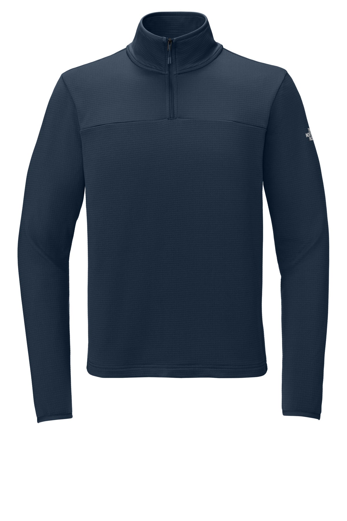 Front View of SummitNavy The North Face Aim 1/4-Zip Fleece NF0A8ENJ