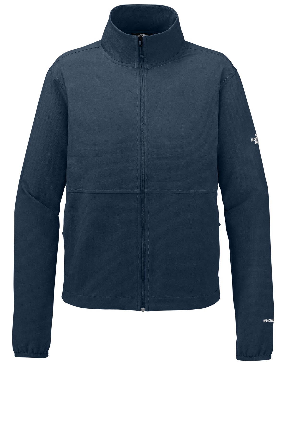 Front View of SummitNavy The North Face Women's Edge Stretch Soft Shell Jacket NF0A8ENP