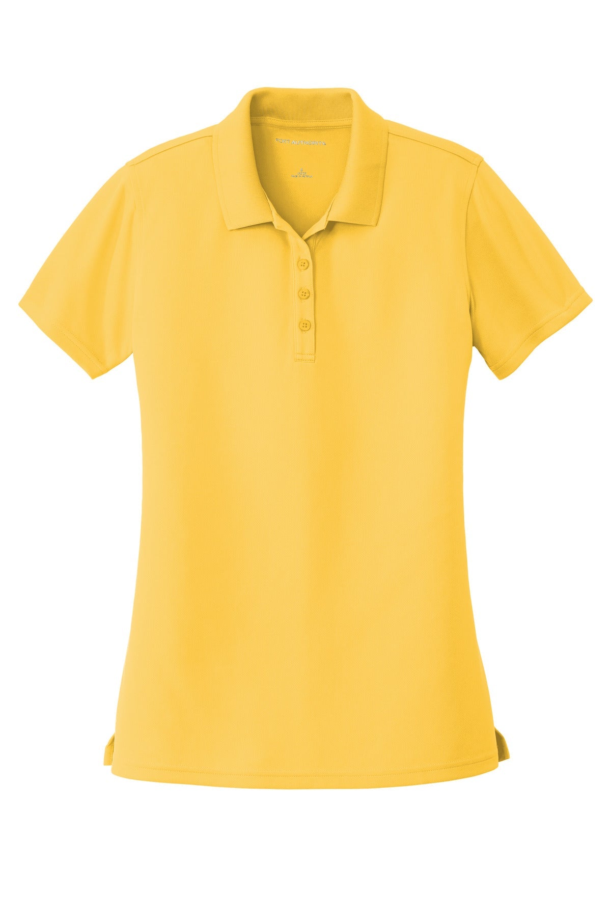 Front View of Sunburst Yllw Port Authority Women's Dry Zone UV Micro-Mesh Polo. LK110