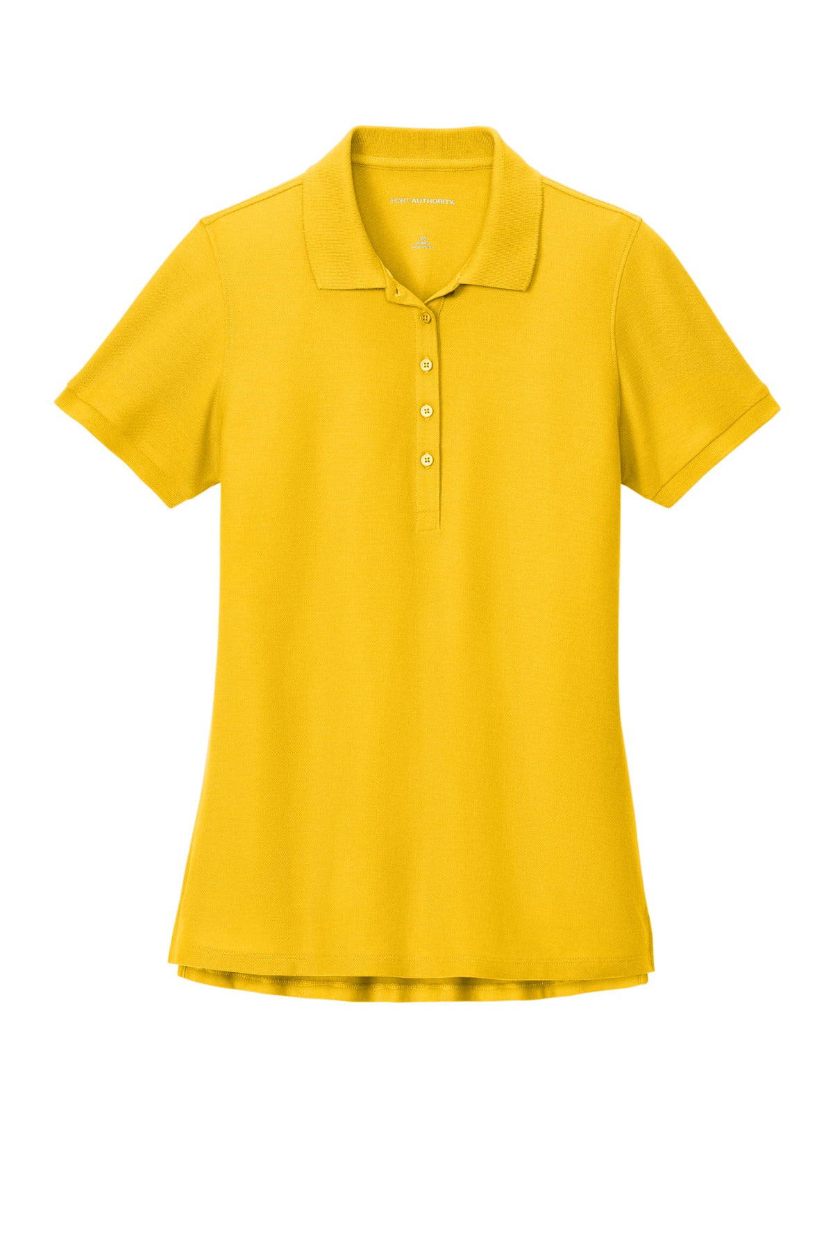 Front View of SunflwrYlw Port Authority Women's Wearever Signature Pique Polo LK200