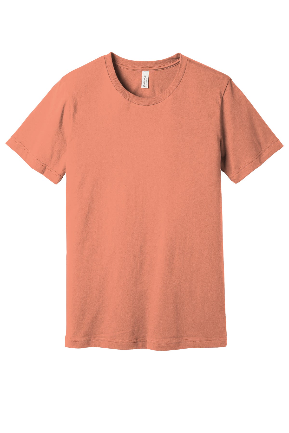 Front View of Sunset BELLA+CANVAS Unisex Jersey Short Sleeve Tee. BC3001