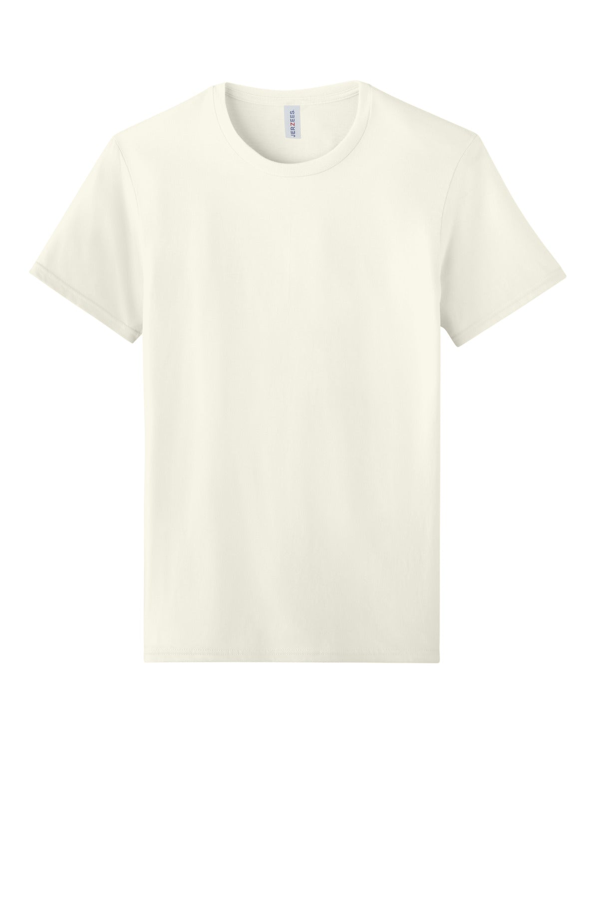 Front View of SwtCrmHthr Jerzees Unisex Premium Combed Ring Spun Cotton Tee 570M
