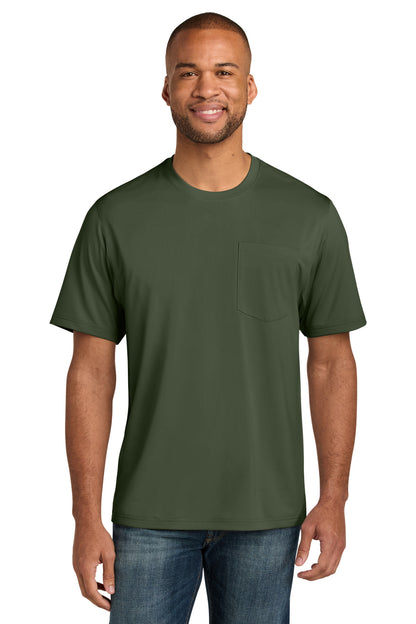 Front View of TacticalGn CornerStone Workwear Pro Short Sleeve Pocket Tee CS440P