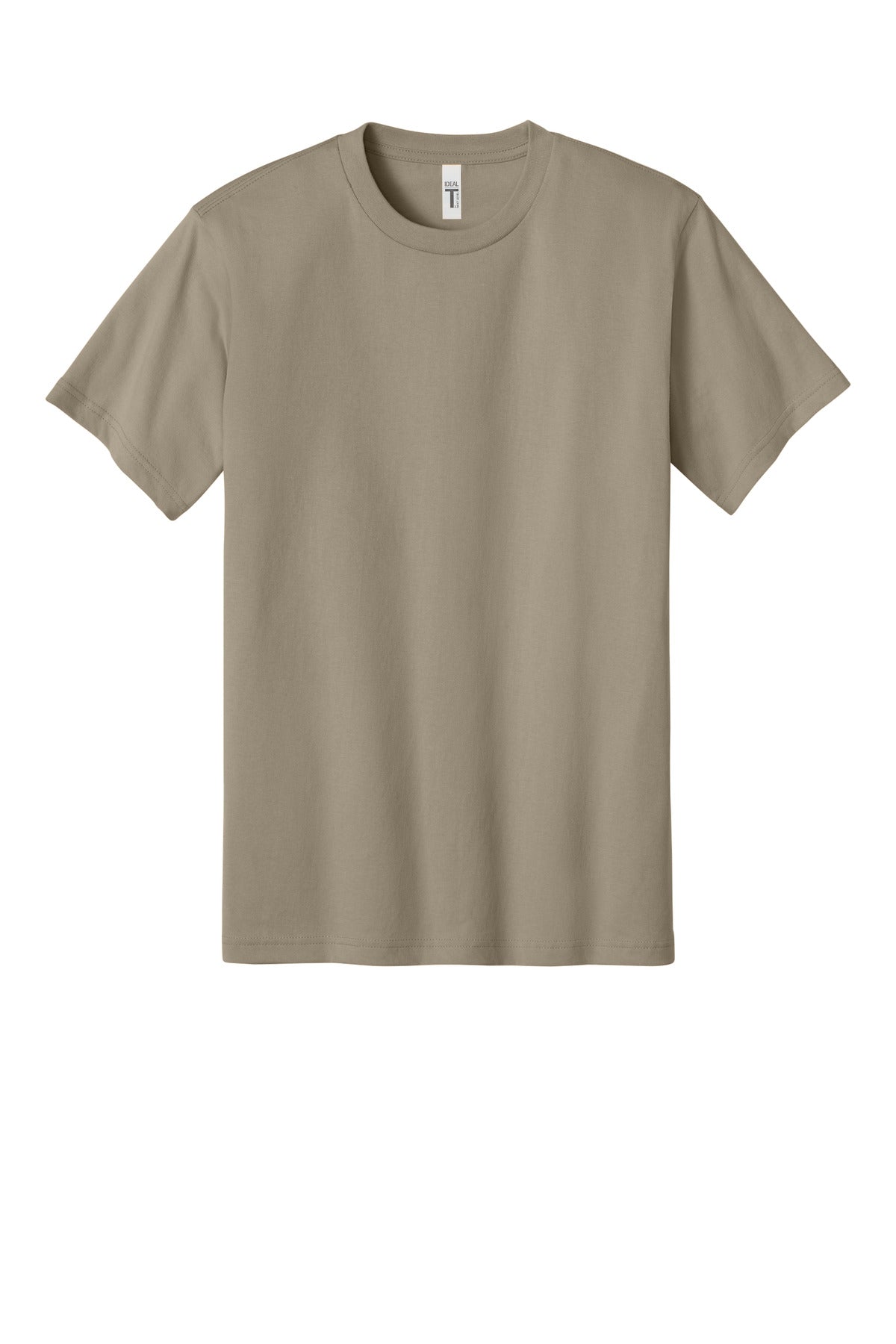 Front View of Tan Next Level Apparel Ideal Jersey Tee NL1810