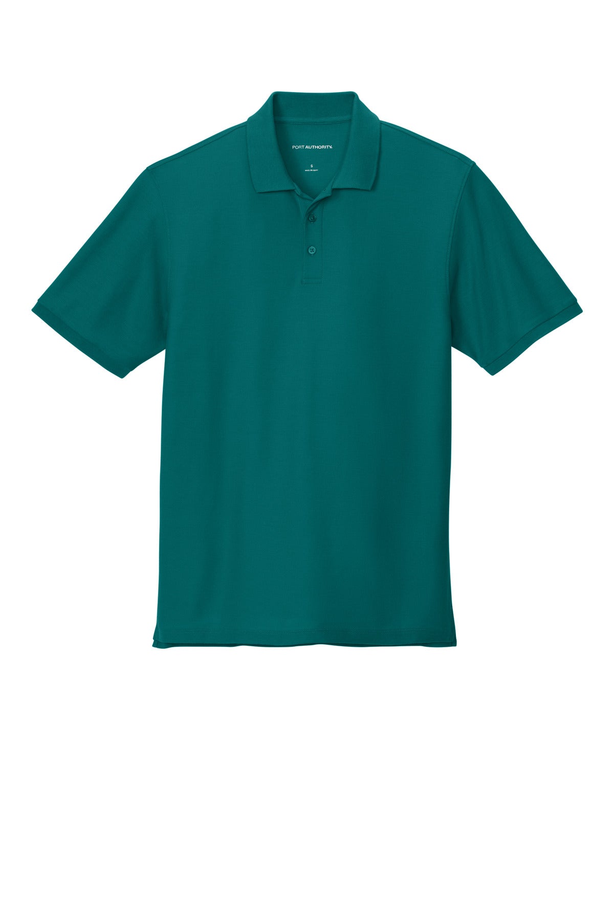 Front View of TealGreen Port Authority Wearever Signature Pique Polo K200
