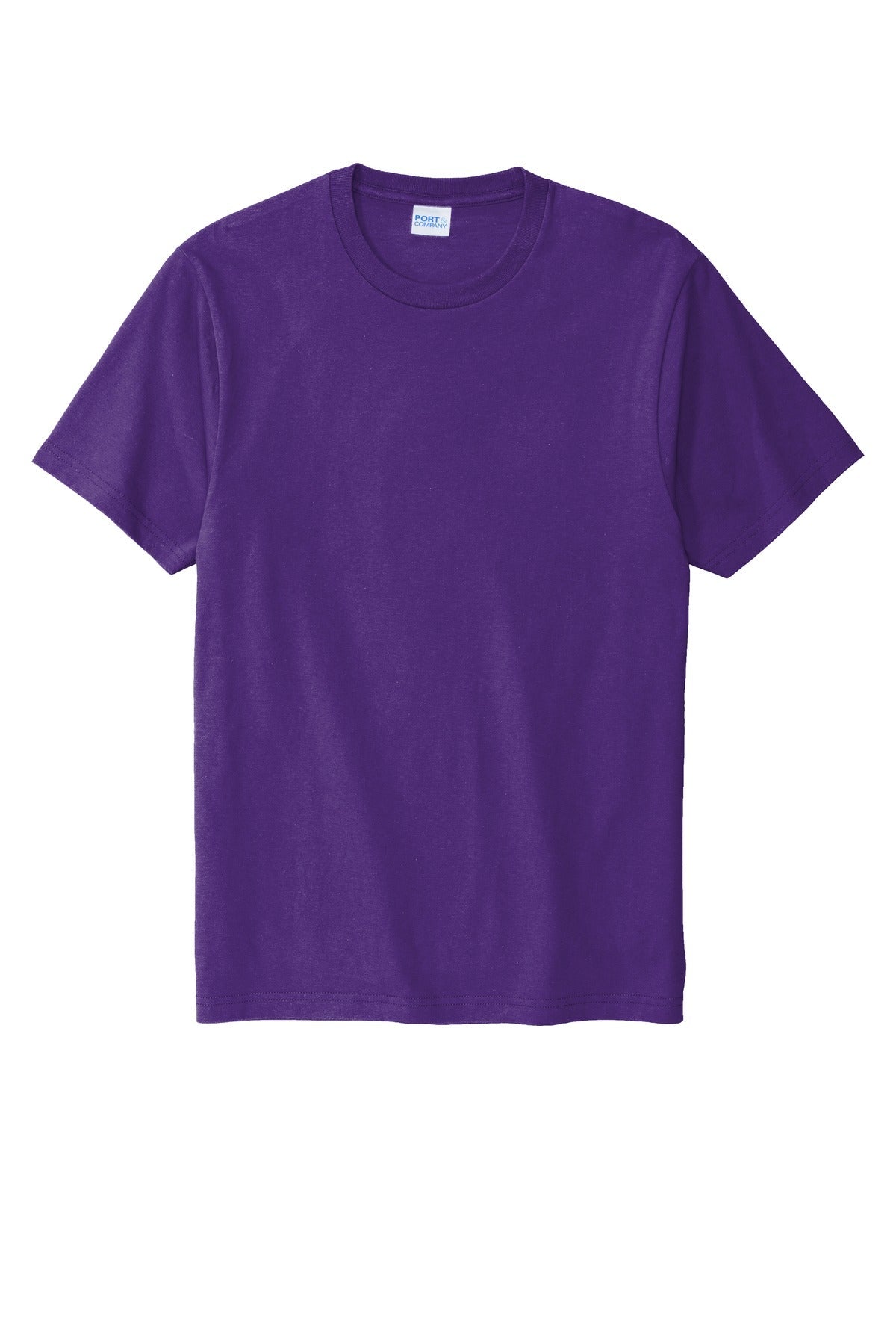 Front View of Team Purple Port & Co Bouncer Tee PC600