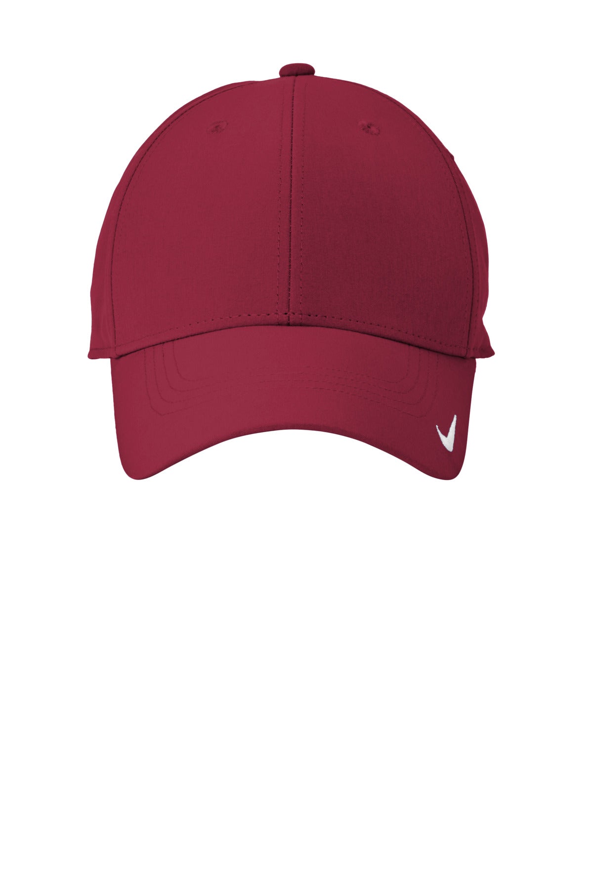 Front View of TeamMaroon Nike Dri-FIT Legacy Cap NKFB6447