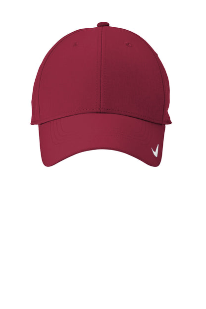 Front View of TeamMaroon Nike Dri-FIT Legacy Cap NKFB6447