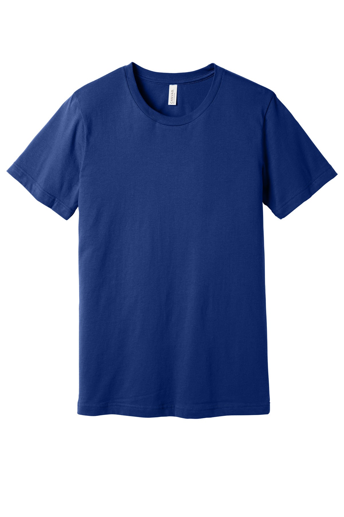 Front View of TeamNavy BELLA+CANVAS Unisex Jersey Short Sleeve Tee. BC3001