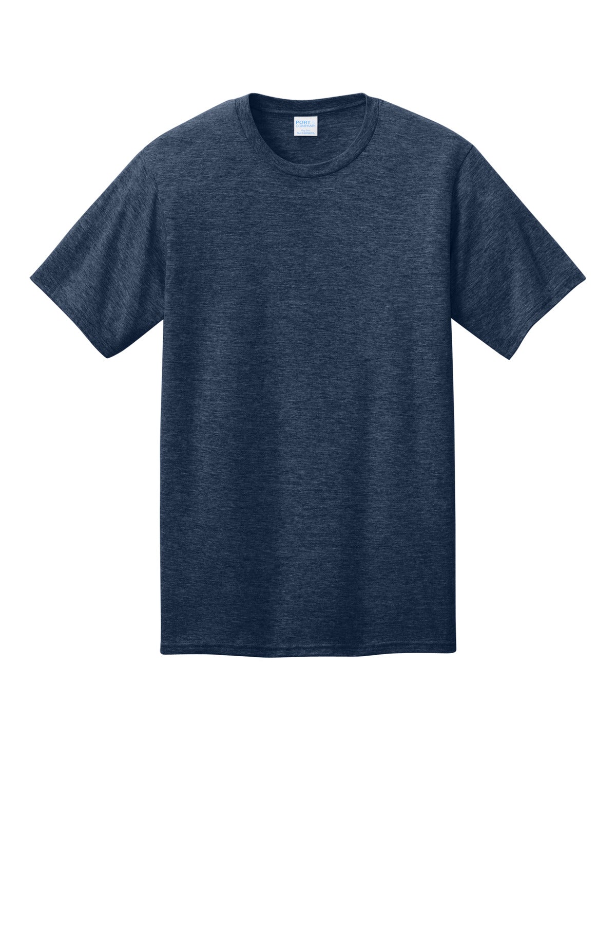Front View of TeamNavyHt Port & Co CVC Tee PC340