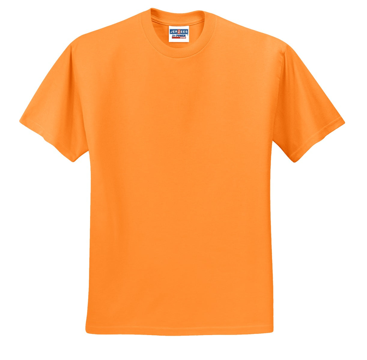 Front View of Tennessee Orng Jerzees - Dri-Power 50/50 Cotton/Poly T-Shirt. 29M