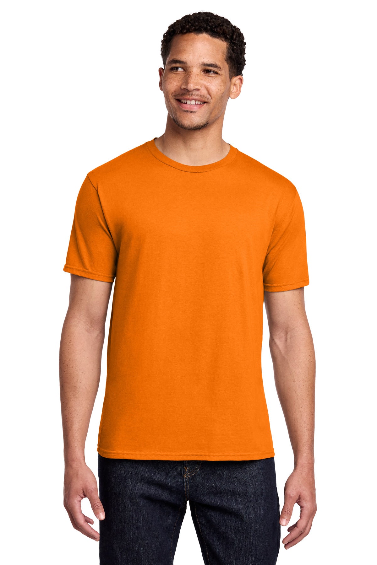 Front View of Tennessee Orng Port & Co Fan Favorite Tee. PC450