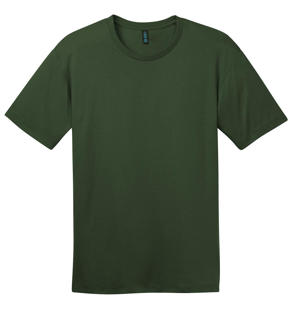 Front View of Thyme Green District Perfect Weight Tee. DT104