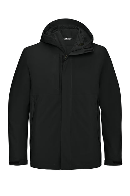 Front View of TNFBlack The North Face Castle Valley Triclimate 3-in-1 Jacket NF0A8FQH