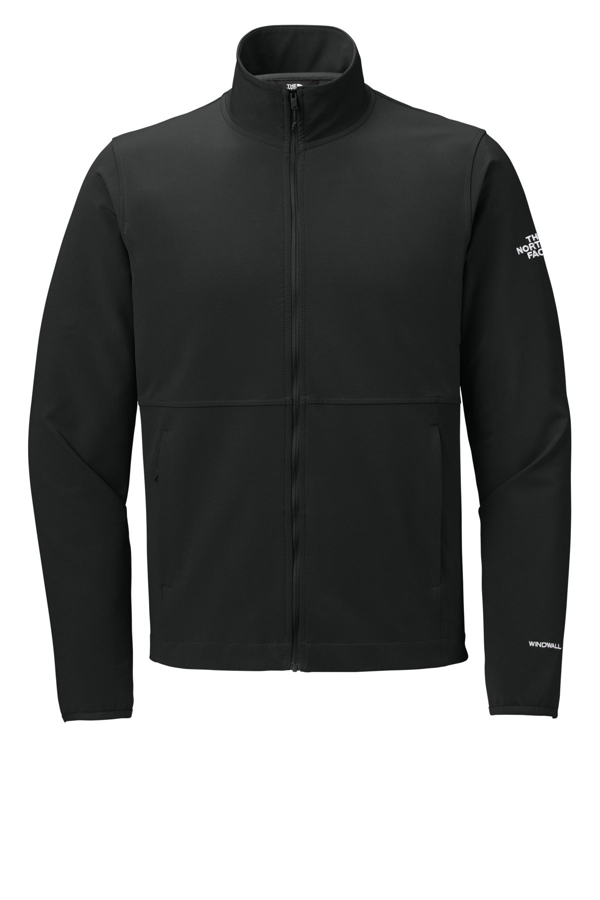 Front View of TNFBlack The North Face Edge Stretch Soft Shell Jacket NF0A8ENN