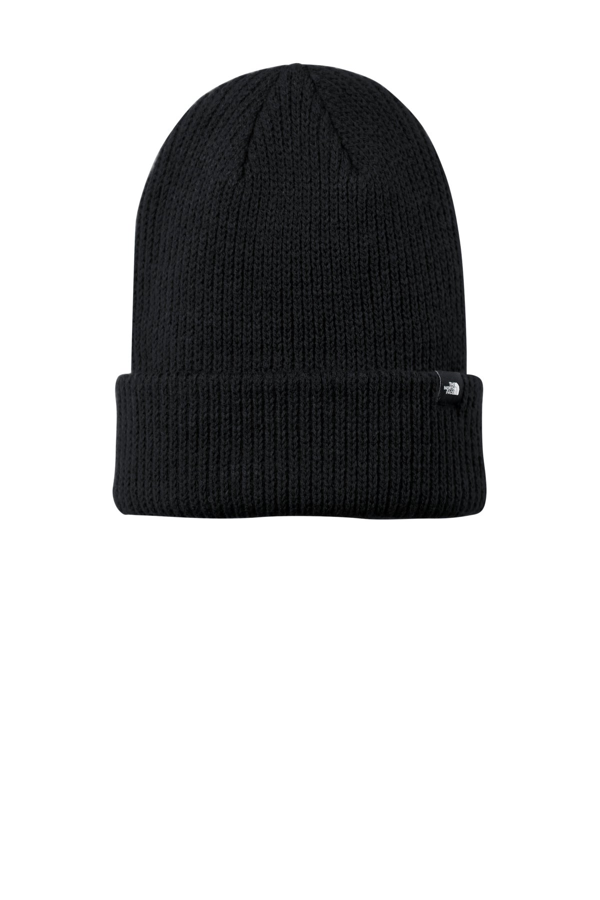Front View of TNFBlack The North Face Truckstop Beanie NF0A5FXY