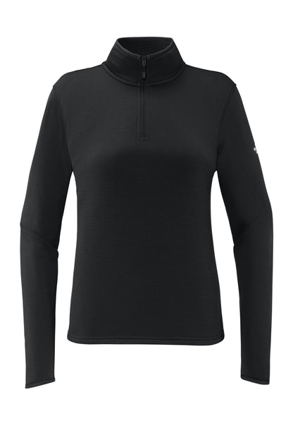 Front View of TNFBlack The North Face Women's Aim 1/4-Zip Fleece NF0A8FQK