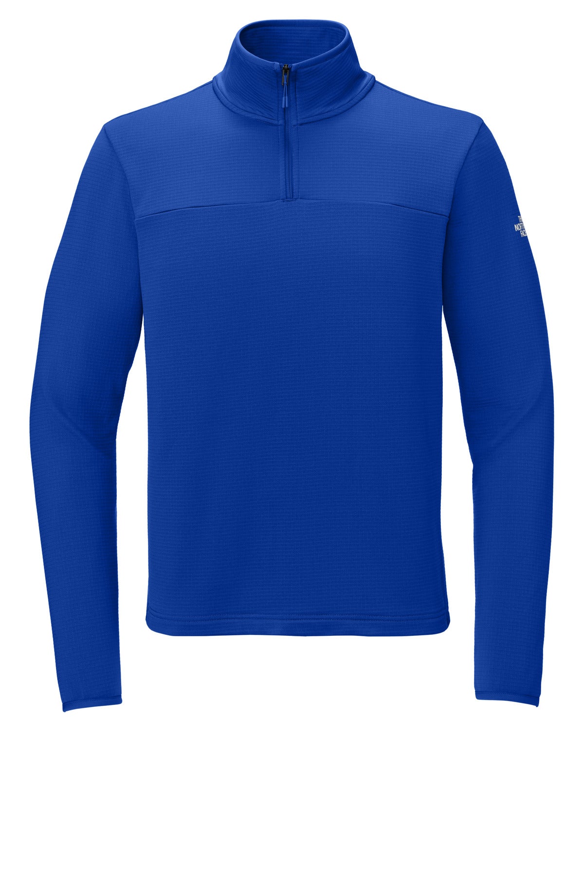 Front View of TNFBlue The North Face Aim 1/4-Zip Fleece NF0A8ENJ