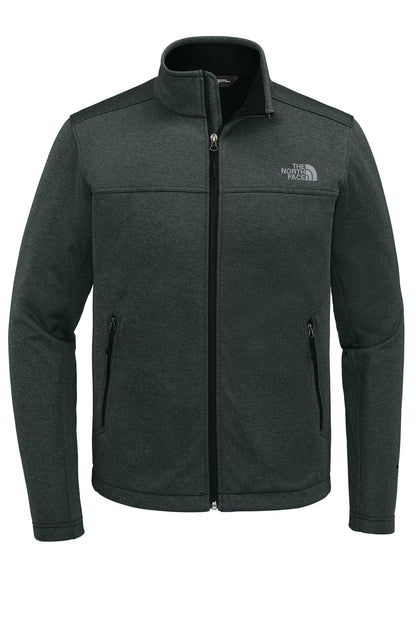 Front View of TNFDkGyH The North Face Chest Logo Ridgewall Soft Shell Jacket NF0A88D5