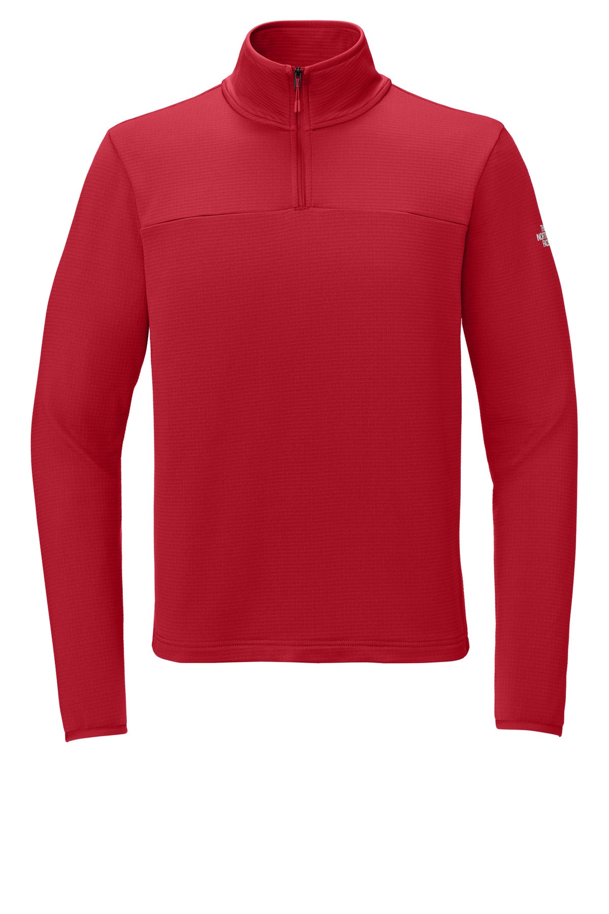 Front View of TNFRed The North Face Aim 1/4-Zip Fleece NF0A8ENJ