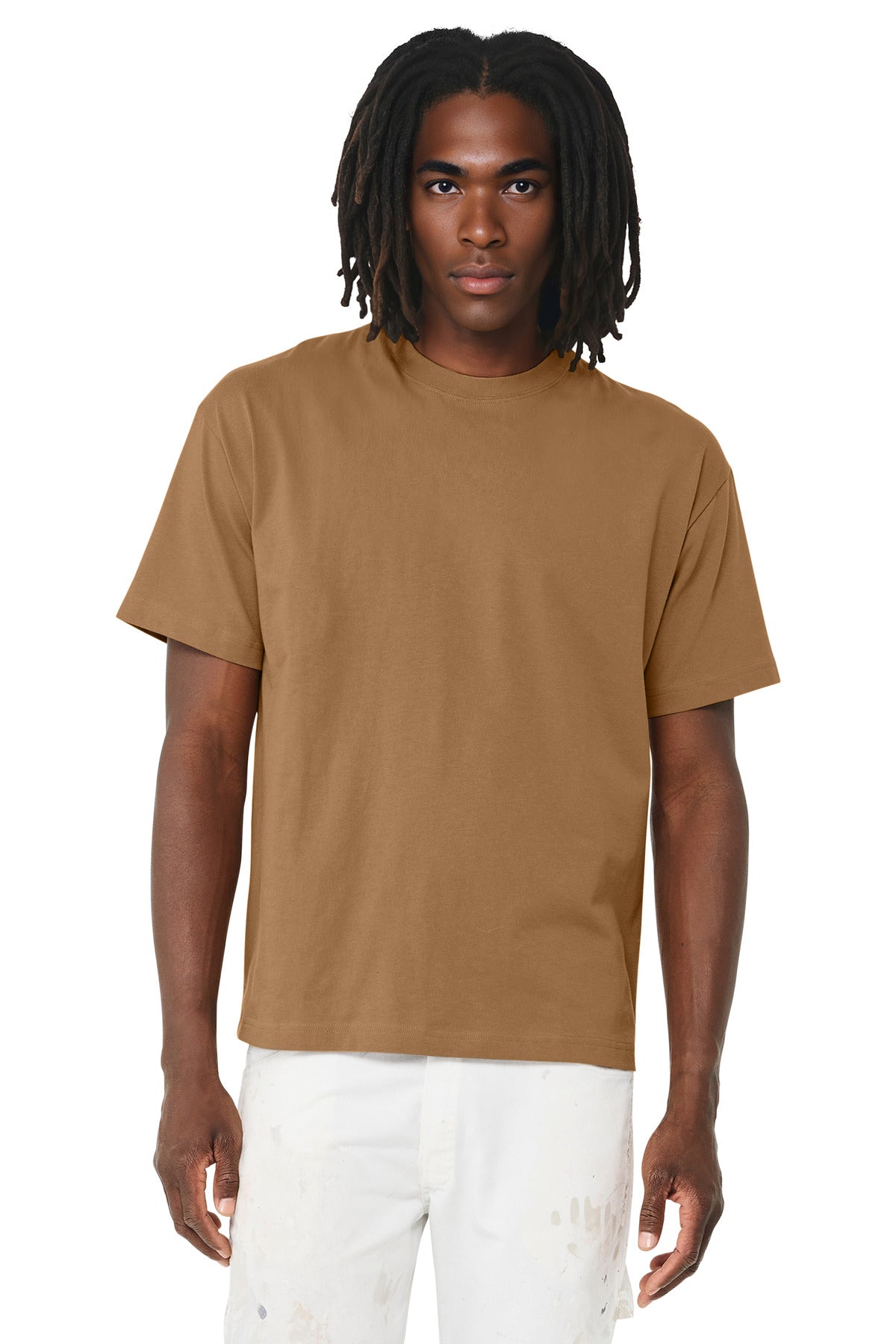 Front View of Toast BELLA+CANVAS Unisex 6-Ounce Heavyweight Tee BC3010