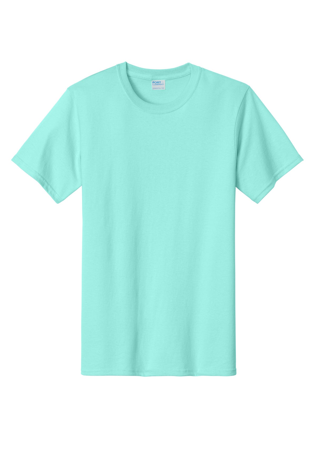 Front View of TrCeladon Port & Co Essential Tee. PC61