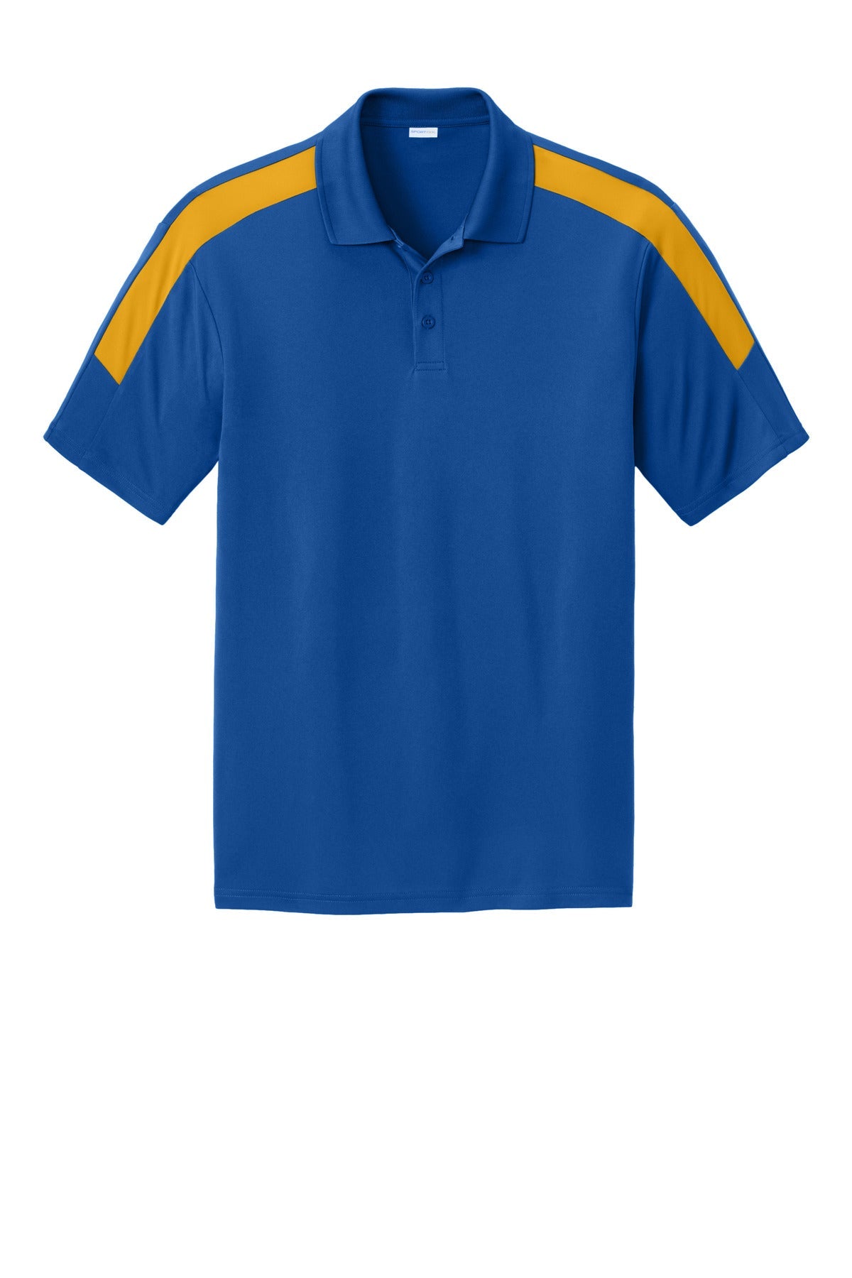 Front View of TrNvy/Gold Sport-Tek Competitor United Polo ST104