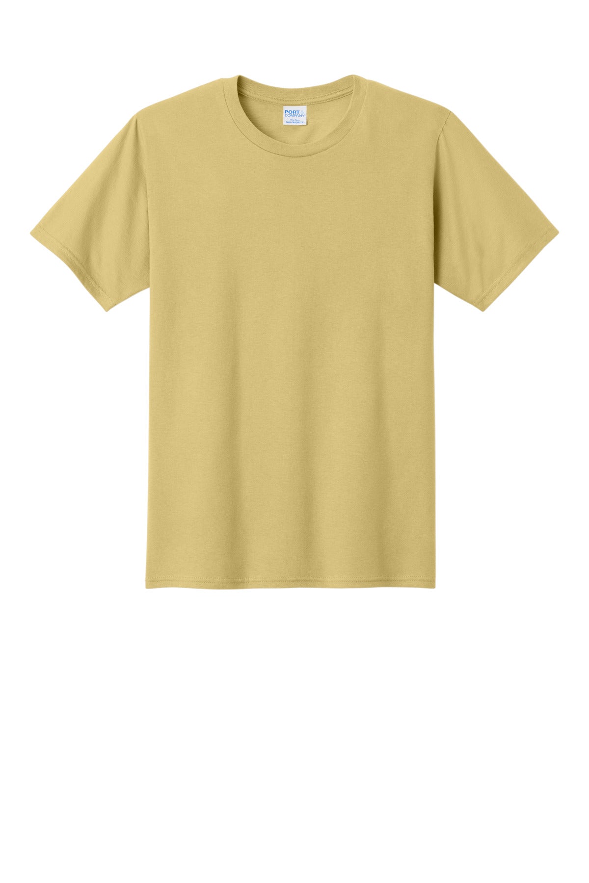 Front View of Trophy Gold Port & Co Fan Favorite Tee. PC450