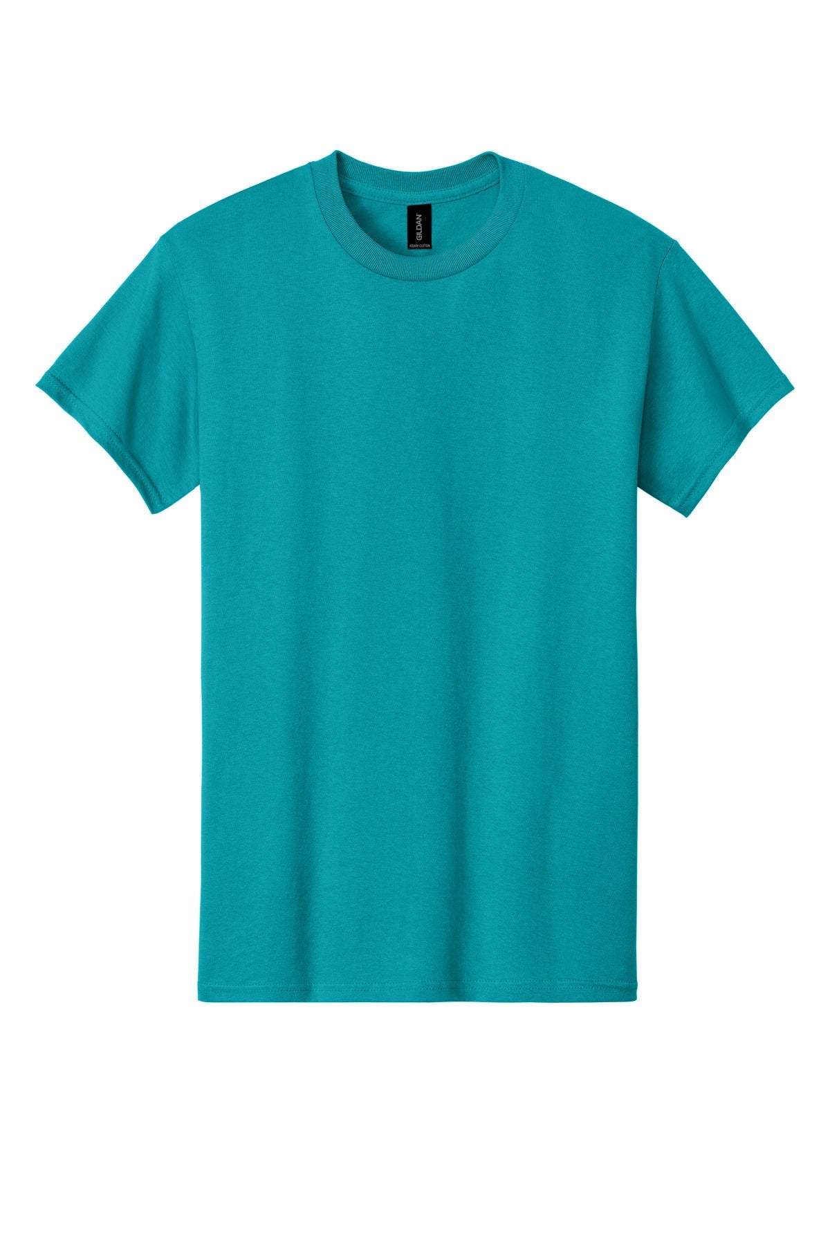 Front View of Tropical Blue Gildan - Heavy Cotton 100% Cotton T-Shirt. 5000
