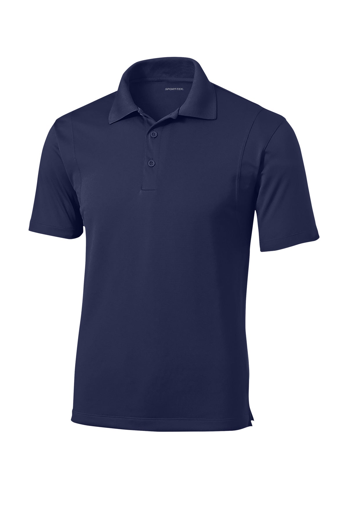 Front View of True Navy Sport-Tek Micropique Sport-Wick Polo. ST650