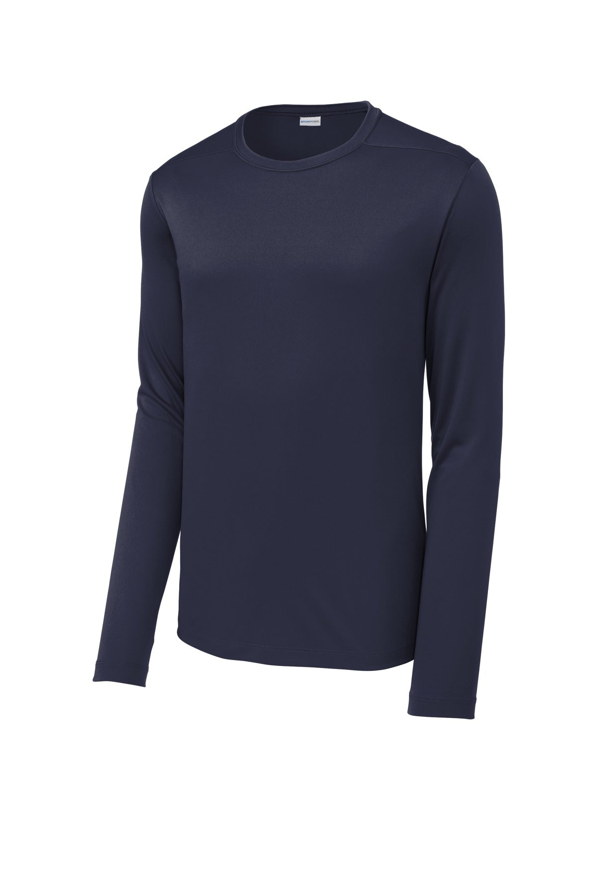 Front View of True Navy Sport-Tek Posi-UV Pro Long Sleeve Tee. ST420LS